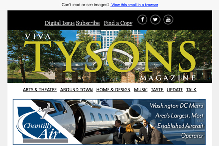 Thumbnail of VivaTysons Email Newsletter