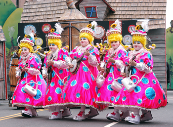 photo of banjo playing mummers