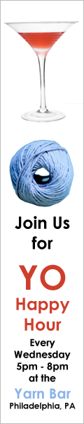 ad for Yarn Over Happy Hour