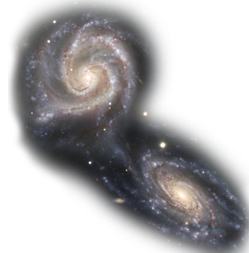 two galaxies