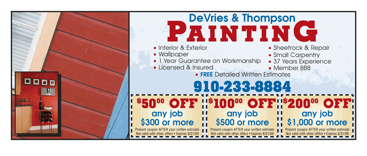 DeVries Painting Coupon